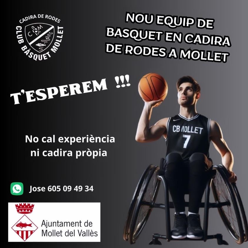 Foto de un jugador de baloncesto en silla de ruedas 