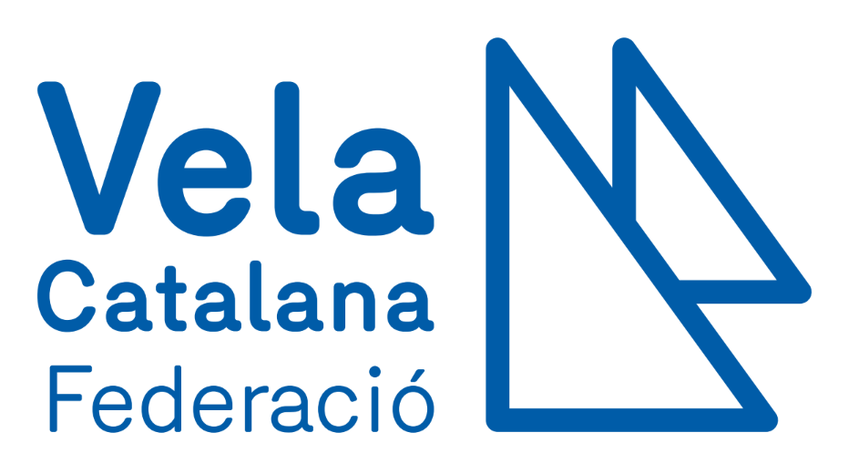 Logo con velas de la Federacion Catalana de Vela