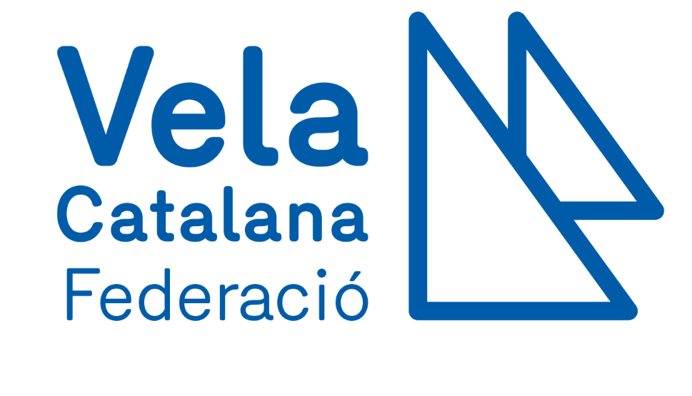 Logo con velas de la Federacion Catalana de Vela
